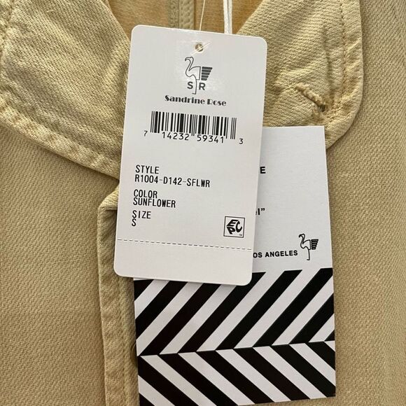 Sandrine Rose By Free People Women's Tan Jacket Sunflower Size Small and XS NWT - Picture 14 of 16